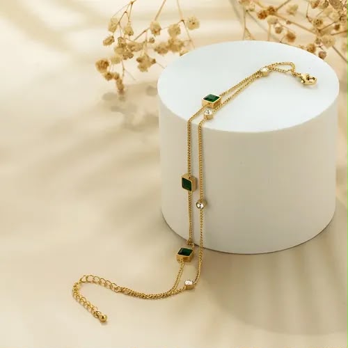 316L Steel 18k Gold Plated Braclete