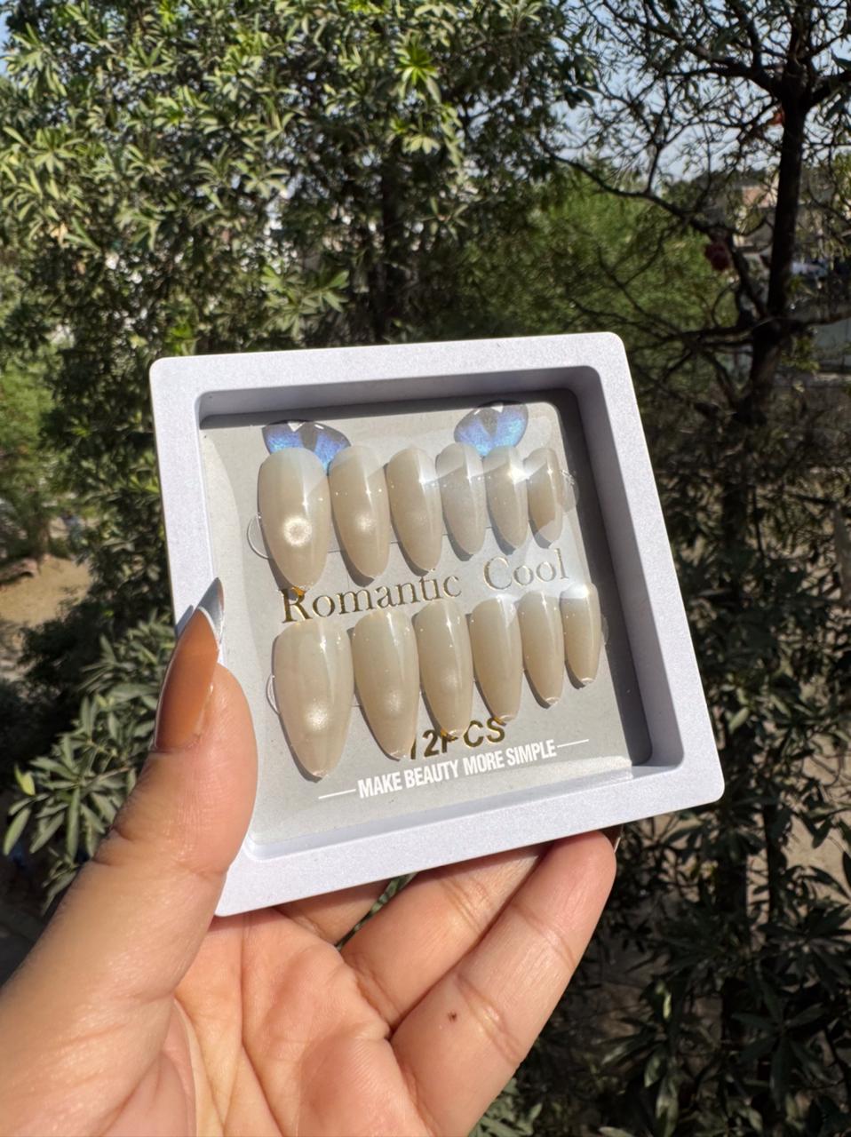 Handmade Cat-eye Reflective Nails- Free 12 pc Sticker Sheet included
