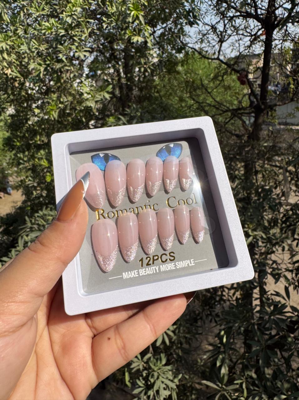 Handmade Cat-eye Reflective Nails- Free 12 pc Sticker Sheet included