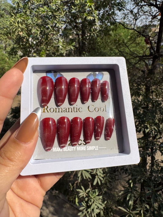 Handmade Cat-eye Reflective Nails- Free 12 pc Sticker Sheet included