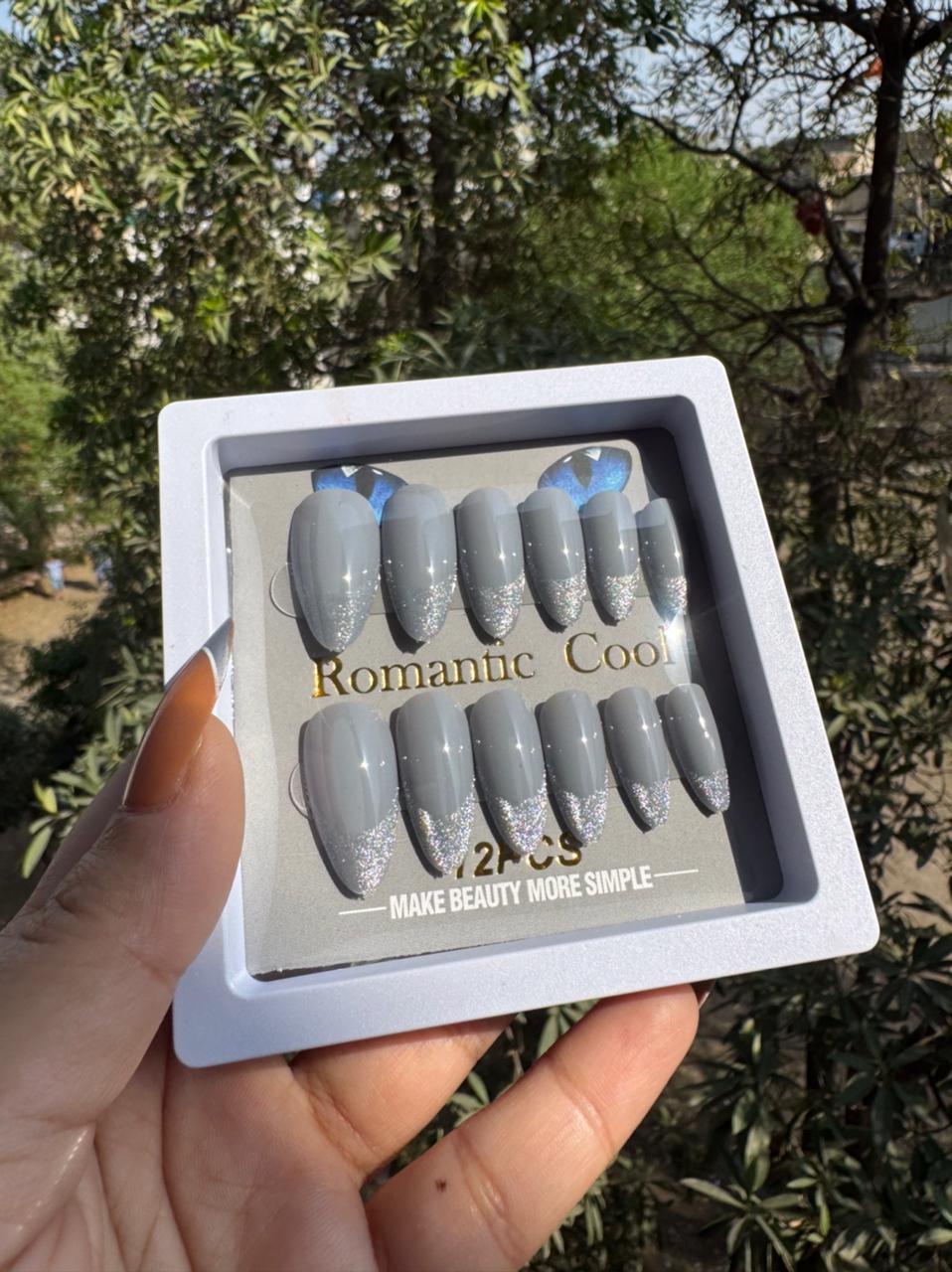 Handmade Cat-eye Reflective Nails- Free 12 pc Sticker Sheet included