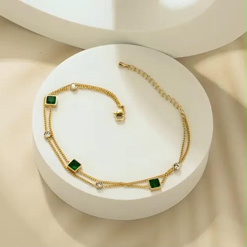 316L Steel 18k Gold Plated Braclete