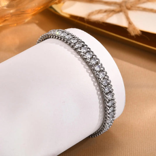 316L Steel 18k Gold Plated Luster Braclete