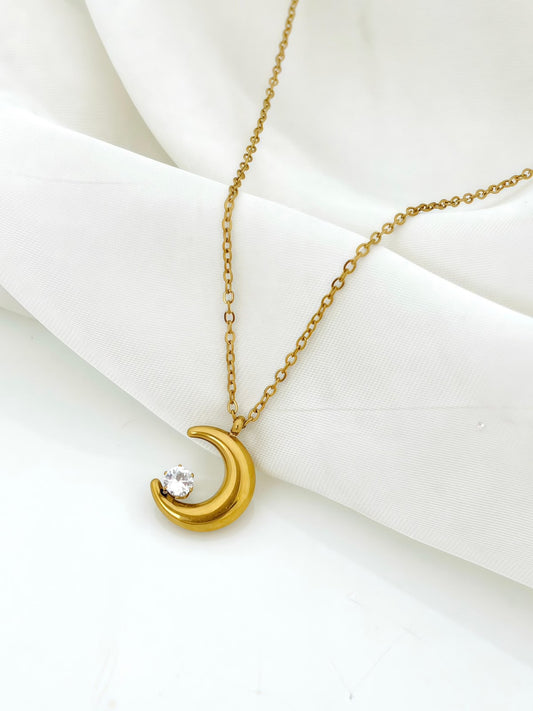 316L Stainless Steel Moon pendant