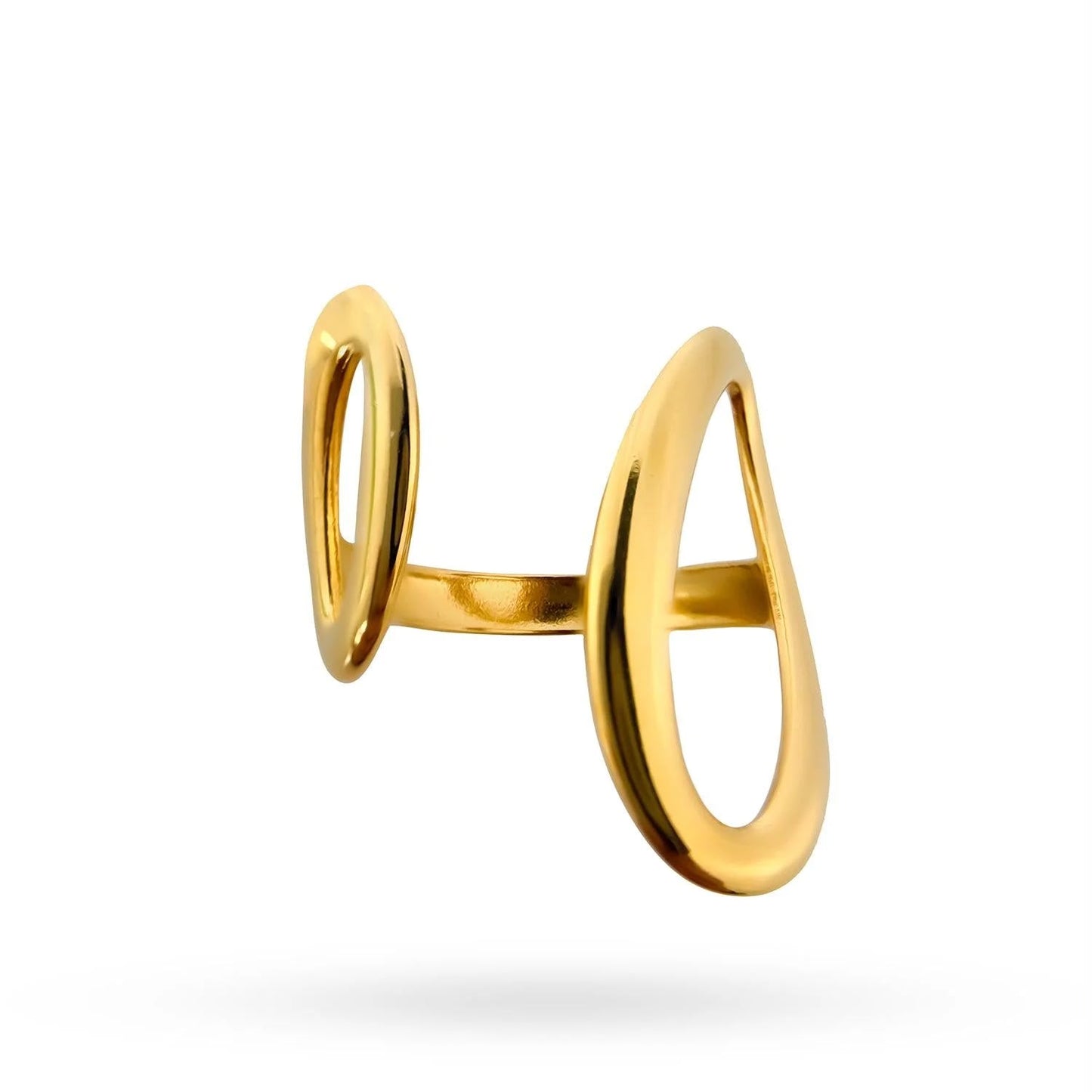 316L Steel 18k Gold Plated Ring (Adjustable)